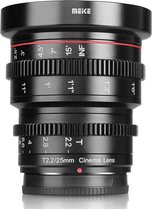 Produktbild Meike 25mm T2.2-22 MFT Cine Lens (Micro Four Thirds, APS-C / DX)