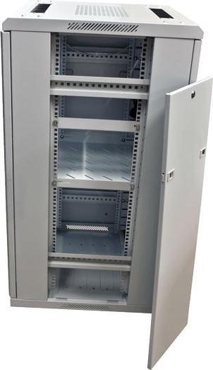 Produktbild Triton 19 Schrank 22HE B600 / T1000mm *lichtgrau* SNB-Serie Glastür (22 HE, 19 Zoll Rack)