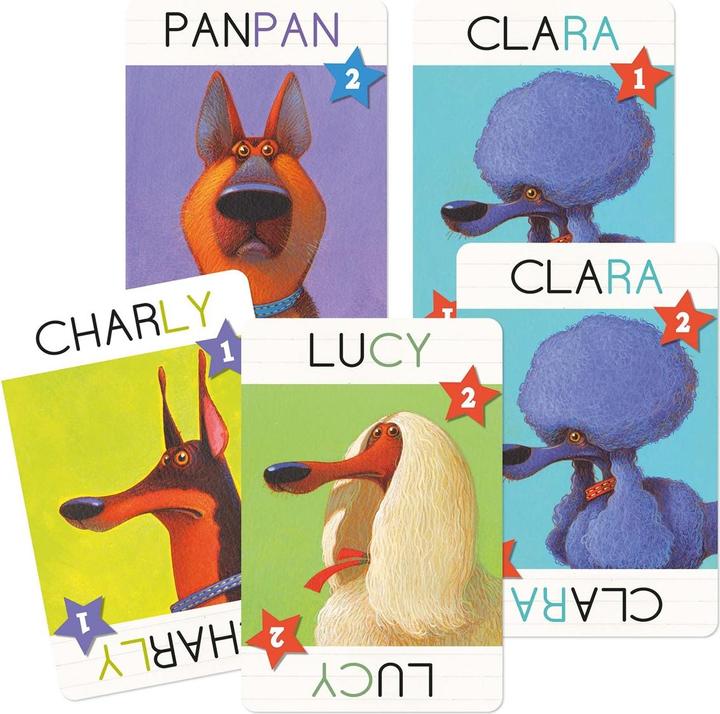 Image du produit Djeco Jeu de cartes Top Dogs (Allemand, Français, Italien, Anglais)