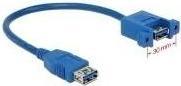 Image du produit Delock Câble USB3.0, 25cm, A-A, pour l'installation (0.25 m, USB 3.0)