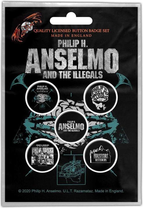 Produktbild The Illegals Gehirn Abzeichen Kunststoff Metall