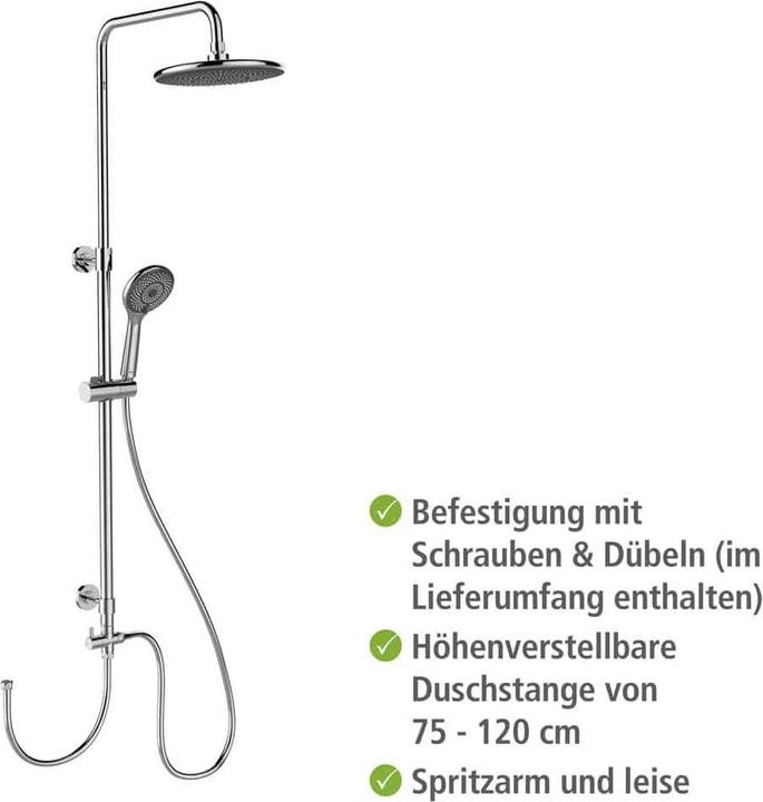 Actual product image Wenko Water Saving Shower System chrome