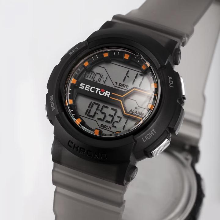 Produktbild Sector R3251547001 EX-39 Herren Digitaluhr 44mm 10ATM (Digitaluhr, 44 mm)