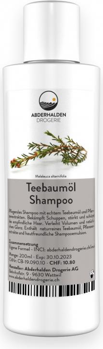 Immagine prodotto Drogerie Abderhalden Shampoo all'olio dell'albero del tè (200 ml, Shampoo liquido)