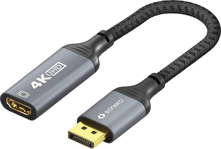 Actual product image Sonero DisplayPort – HDMI (HDMI, 20 cm)
