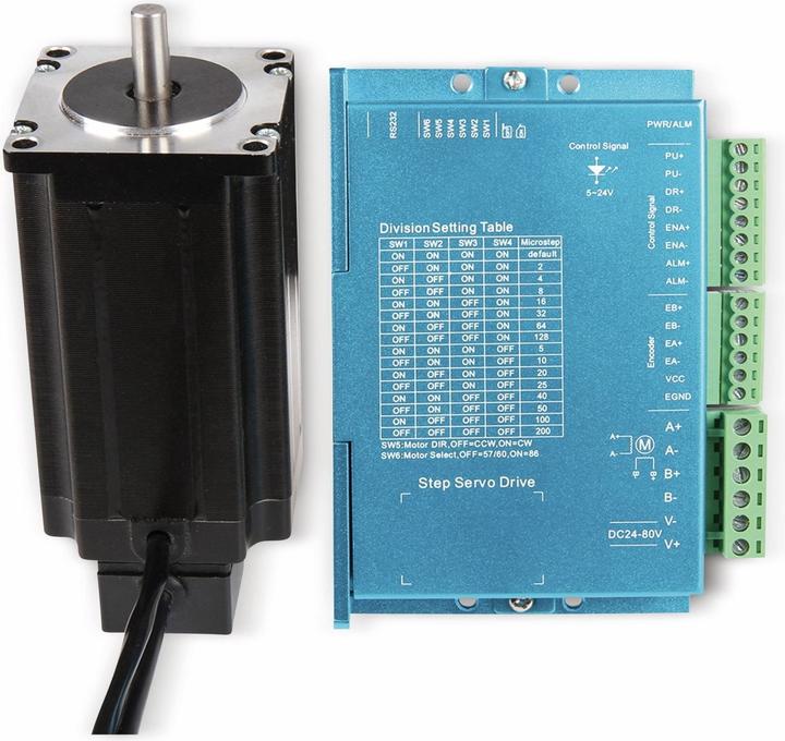 Image du produit Joy-it Moteur pas à pas Nema23-04cl 3 Nm 4.2 mA Diamètre de l'arbre 7.5 mm (Moteur)