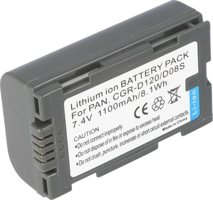 Actual product image AccuCell Battery Panasonic CGR-D120, CGR-D08, CGP-D14 (Rechargeable battery)