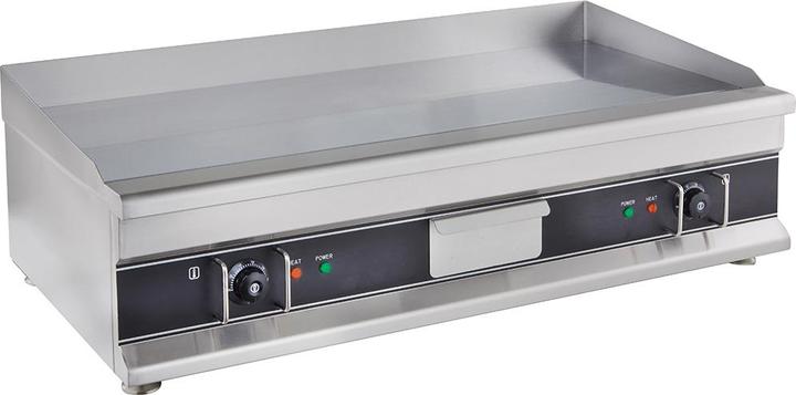 Image du produit Gastro Hero Plaque grillade électrique Eco lisse, chromée - appareil de table (6 kW)