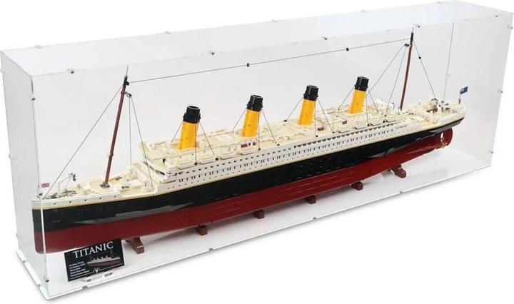 iDisplayit Acryl-Display für LEGO® 10294 Titanic (Mit weissem Boden)