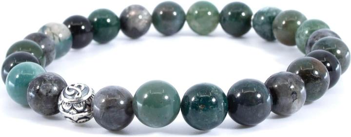 Actual product image Balibay Rafat (20.50 cm, Labradorite, 925 Sterling silver, Agate, Moss agate, Gemstone)