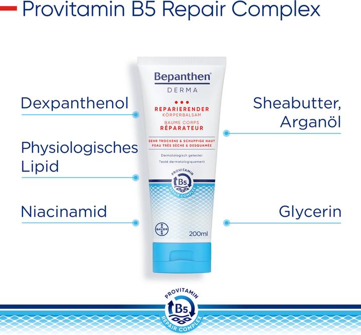 Image du produit Bepanthen Derma Baume corps réparateur (Crème pour le corps, 200 ml)