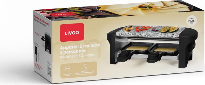 Produktbild Livoo Raclette und grillplate 2 personen