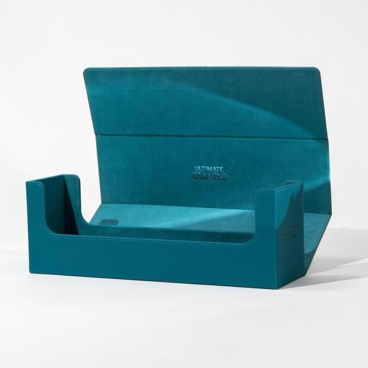 Actual product image Ultimate Guard Card Box XenoSkin Arkhive Monocolor 400+ Petrol Blue