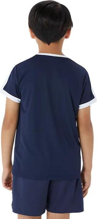 Actual product image ASICS Performance Asics Tennis Ss Top Midnight Good/Brilliant White Boy (L)