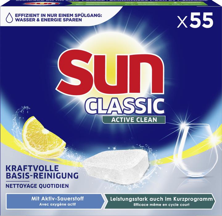 Sun Classic Active Clean (Tabs, 55 Washing cycles)