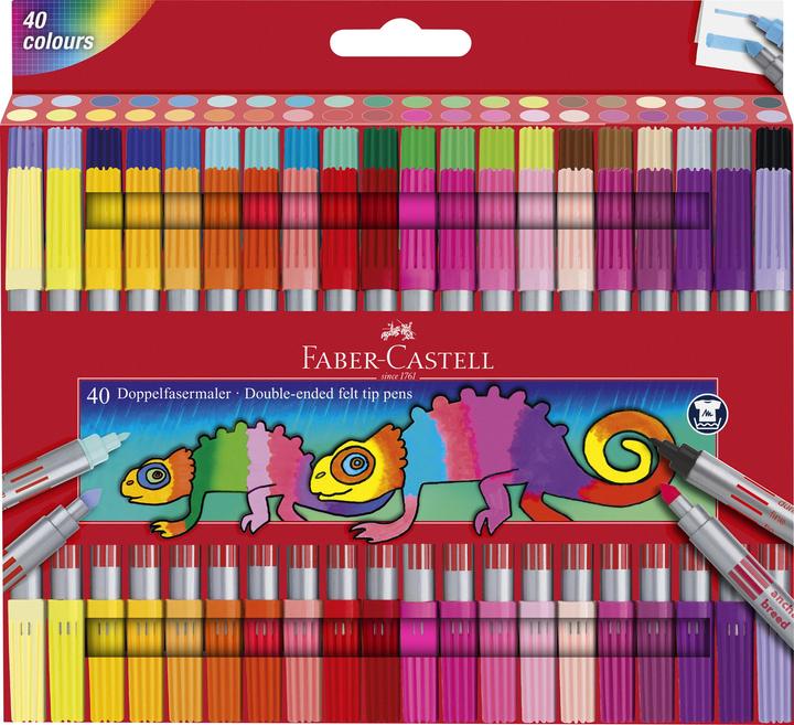 Produktbild Faber-Castell Doppelfasermaler (Mehrfarbig, 40 x)