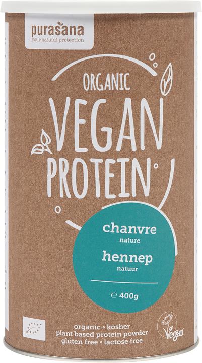 Image du produit Purasana Protéine végétalienne HEMP NATURAL 50% 400 grammes BIO (Protéine de chanvre, 1 pcs, 400 g)