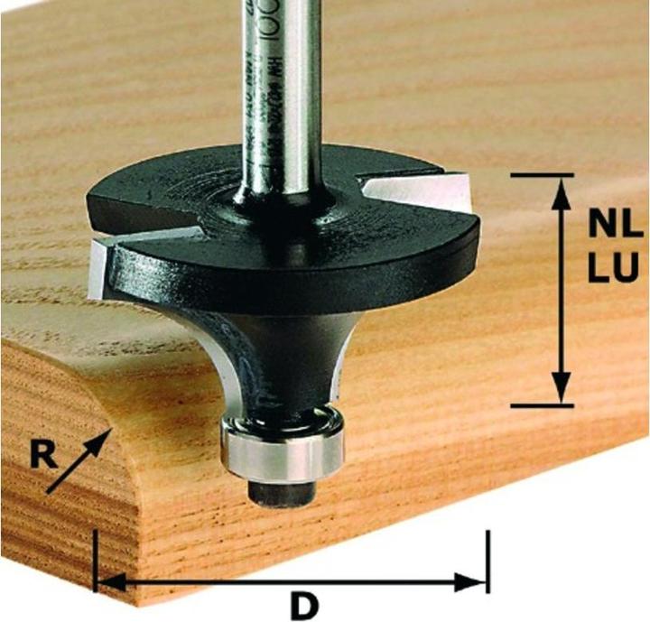 Immagine prodotto Hws Fresa per arrotondare con cuscinetto a sfera con punta HM