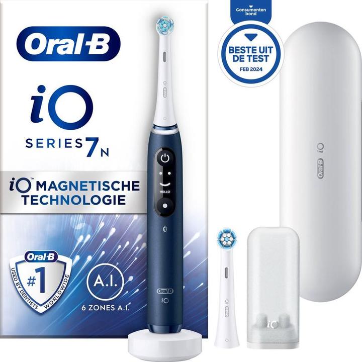 Image du produit Oral-B iO 7N - Électrique Tandenborstel - Blauw (Brosse à dents oscillo-rotative)
