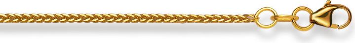 Produktbild Natsumi Schmuck Halskette Gelbgold 18K/750 Fuchsschwanz 1mm (750/18 K Gelbgold, 42 cm)