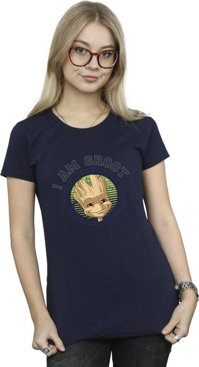 Actual product image Guardians of the Galaxy Womens/Ladies Groot Varsity Cotton T-Shirt (XXL)