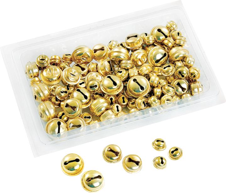 Actual product image Hobby & Crafting Fun XXL clamps "Gold", 110 pieces, assorted