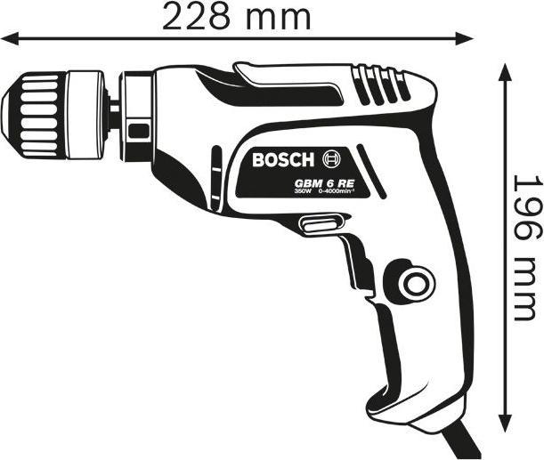Image du produit Bosch Professional Perceuse GBM 6 RE (Fonctionnement sur secteur)