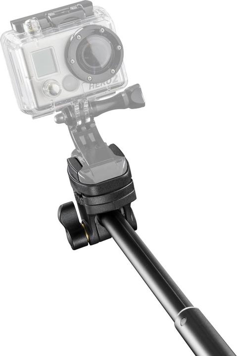 Produktbild mantona Handstativ Selfy schwarz für GoPro (Hero 6, Hero 7, hero 5, Hero 3)