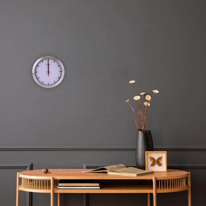 Actual product image Casativo Radio-controlled wall clock with quartz movement & aluminium housing, Ø 25cm (25 cm)