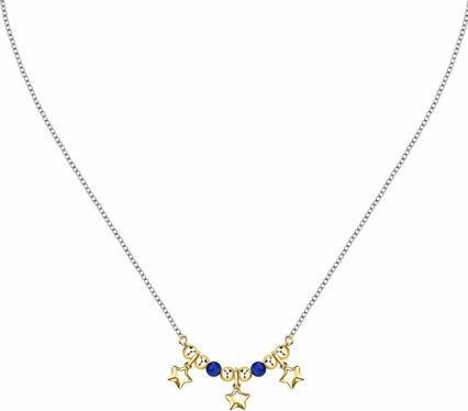 Morellato Bicolor Necklace With Blue Agate Talismani Saix21