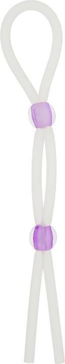 NMC Anneau Cock en silicone avec 2 perles Lavande (9 cm)