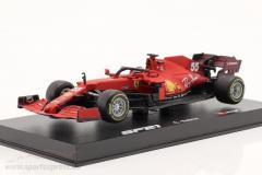 Image du produit Bburago 18-36828 v2 Formula 1 SF21 Carlos Sainz #55 κόκκινο Official Ferrari κλίμακα 1:43 μεταλλικό