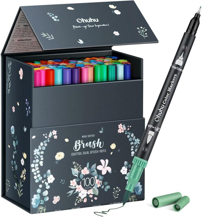 Image du produit Ohuhu Série Maui Crayons à pinceau (Multicolore, 100 x)