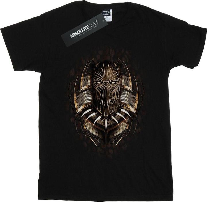 Actual product image Boys Black Panther Gold Killmonger T-Shirt (140, 146)