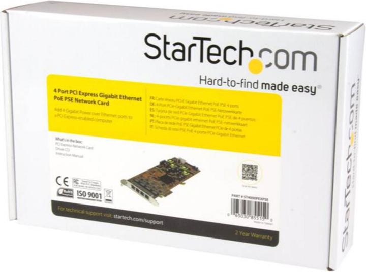 Produktbild StarTech 4 Port PCIe Gigabit Network Card (PCI-E x4)