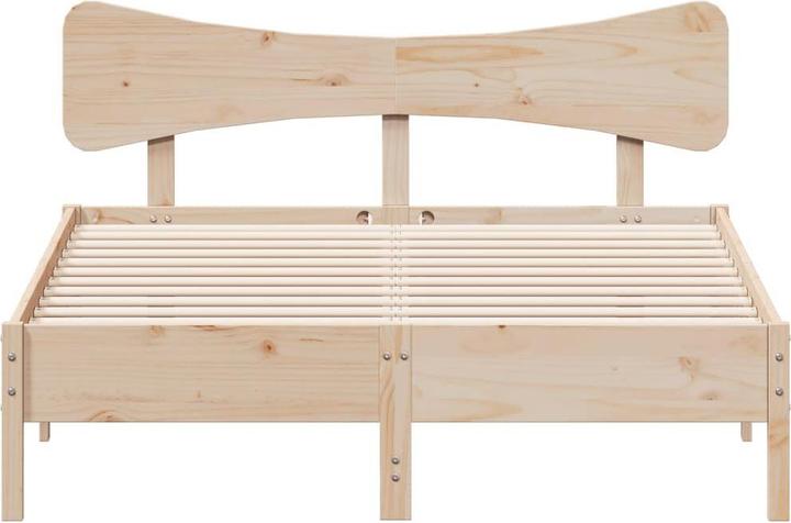 Image du produit VidaXL Lit en bois massif Lit double sans matelas 120x190cm pin (120 x 190 cm)