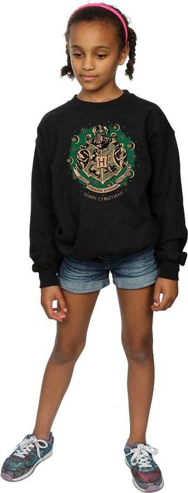 Actual product image Girls Christmas Wreath Sweatshirt (140, 146)