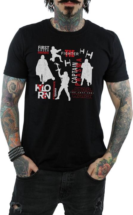 Actual product image Star Wars Mens The Last Jedi First Order Silhouettes T-Shirt (XL)