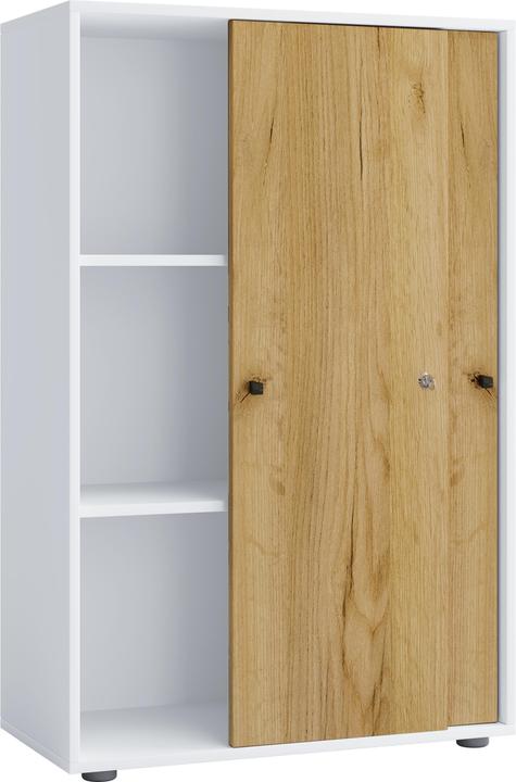 Image du produit VCM Armoire de bureau Lona 3 portes coulissantes (70 x 37 x 111 cm)