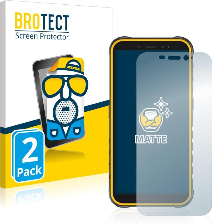 Productafbeelding BROTECT Antireflecterende schermbeschermer mat (2 Stuk, Ulefone Armor X8)