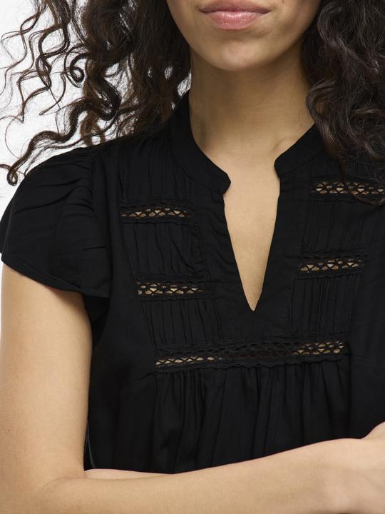 Actual product image Vila VIVISIA V-Ausschnitt Oberteil mit angeschnittenen Ärmeln (34)