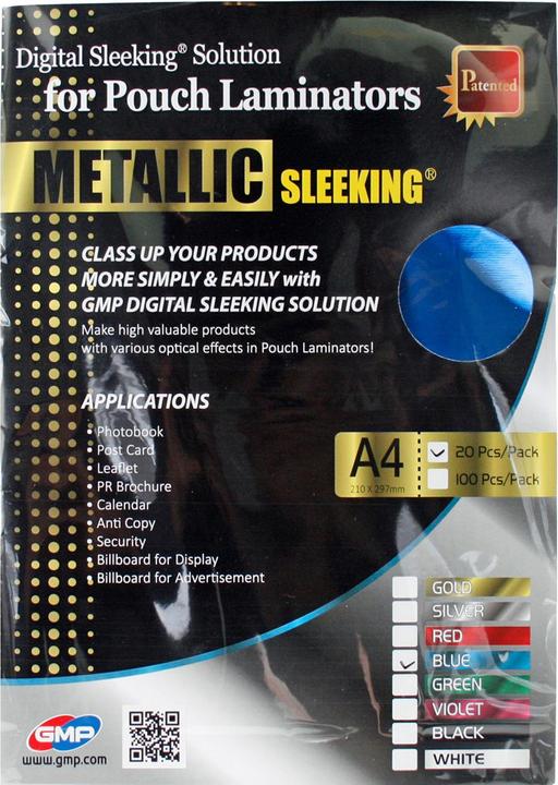 GOP Metallic Sleeking blau (A4, 20 Stück, 36 µm)