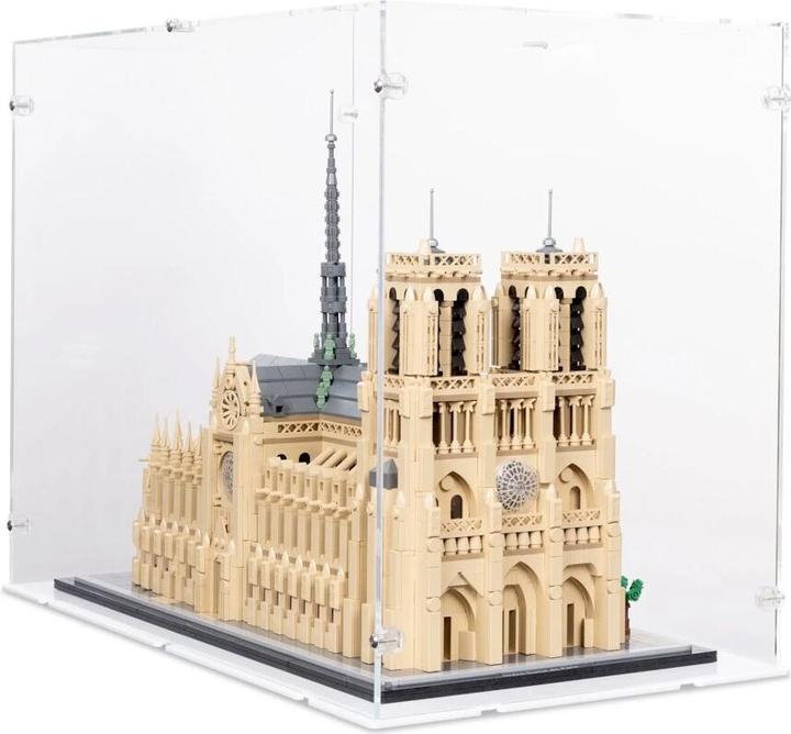 Image du produit iDisplayit Présentoir en acrylique pour LEGO® 21061 Notre-Dame de Paris (avec fond blanc)