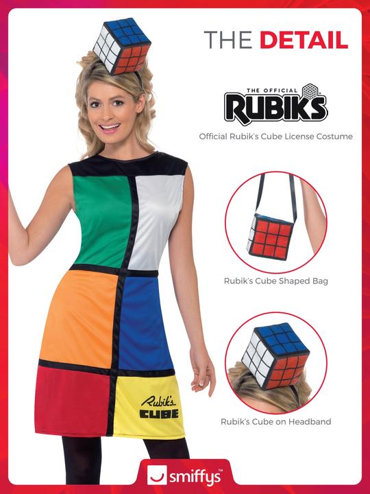 Produktbild Smiffys Rubik's Cube Kleid Kostüm (M)