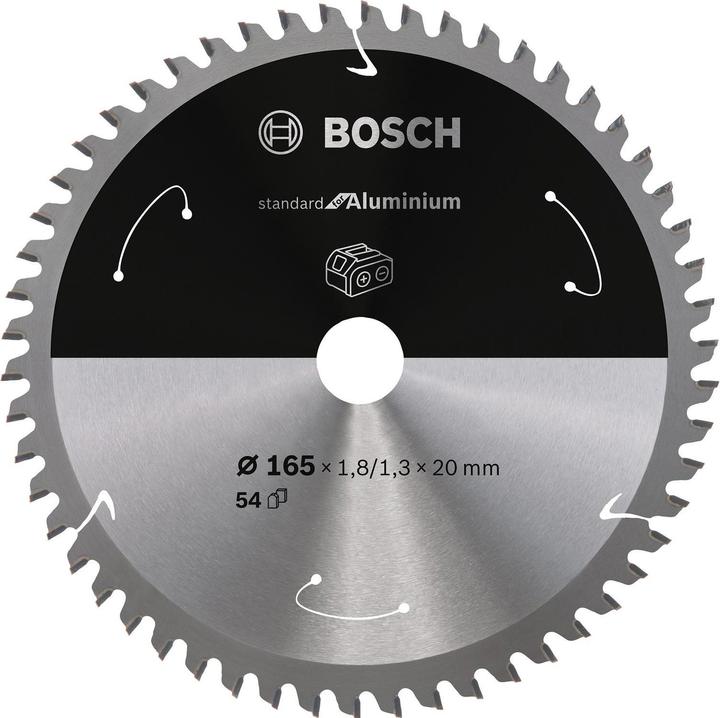 Bosch Professional Zubehör PRO Aluminium cordless Kreissägeblatt, 165 x 1,8 x 20 mm