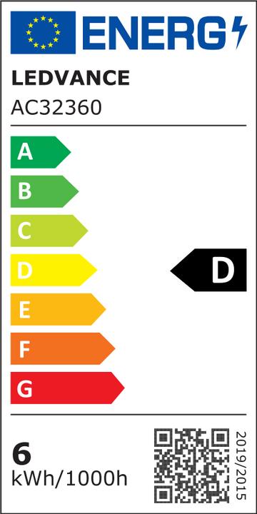 Energy Label Osram Star Classic P (E14, 5.50 W, 806 lm, 1 x, D)