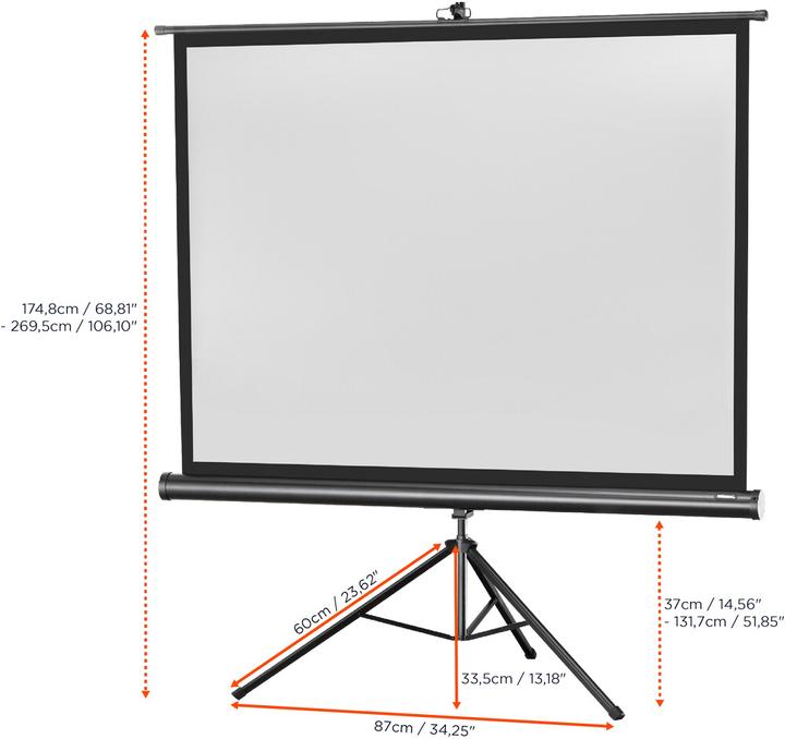 Produktbild Celexon Eco Stativ, Leinwand, 4:3 (77.56", 4:3)