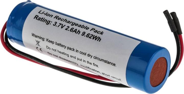 Actual product image Rs Pro Lithium-ion battery, 3.7V / 2.6Ah, wire connection (3.70 V, 2600 mAh)