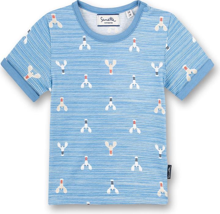 Sanetta Baby T-Shirt Little Lobster Allover