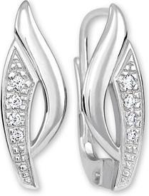 Actual product image Brilio White gold earrings with zirconia 239 001 00660 07